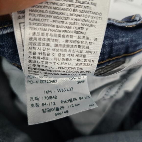 Levi's 515 bootcut jeans blue 16 denim womens 33x32 6253 - Picture 10 of 11